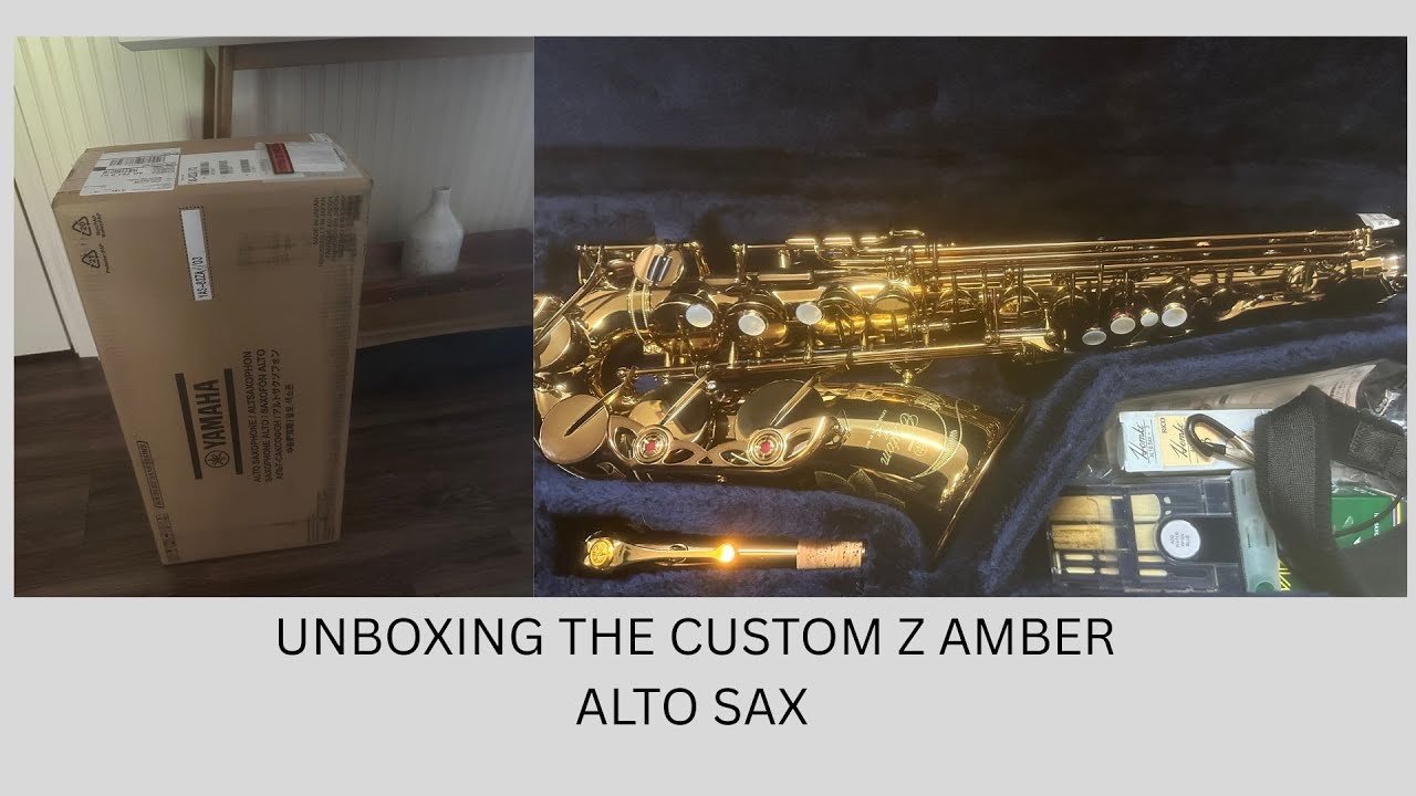 Unboxing the new Yamaha Custom Z Alto Saxophone with Amber Lacquer YAS-82ZIIA
