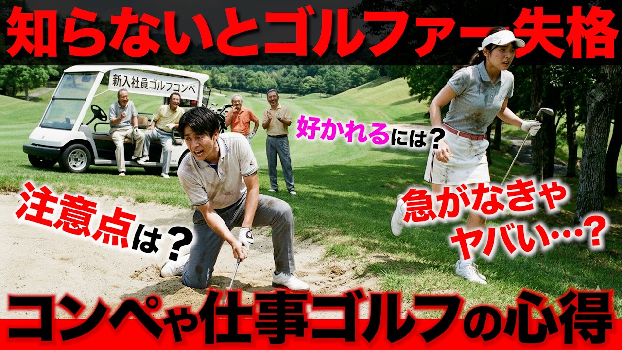 【マナー違反者多すぎ】仕事でのゴルフや、コンペに参加する時の注意点・心得を解説します【嫌われたくない人へ】【全ゴルファー必見】