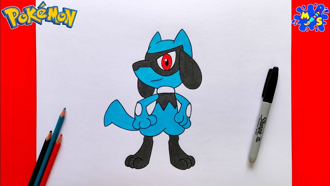 Pokemon Drawing Riolu || How to Draw Riolu from Pokemon