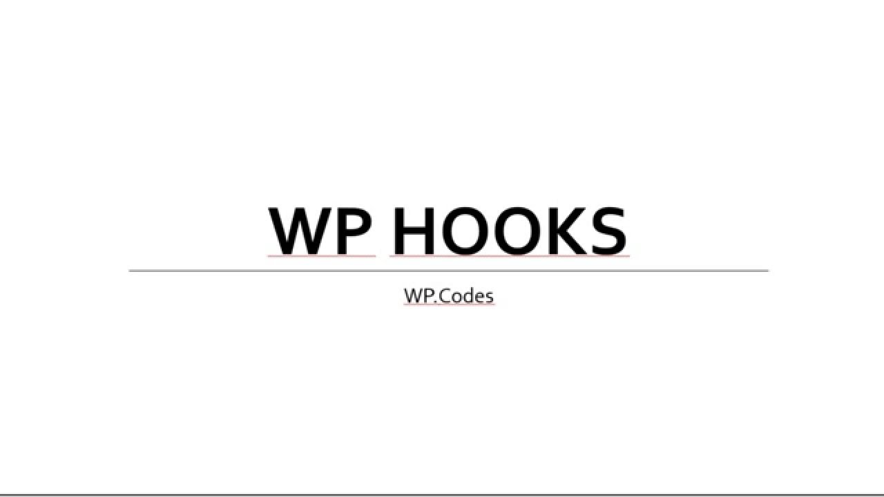 WordPress Hook Part 1 (Action Hooks)