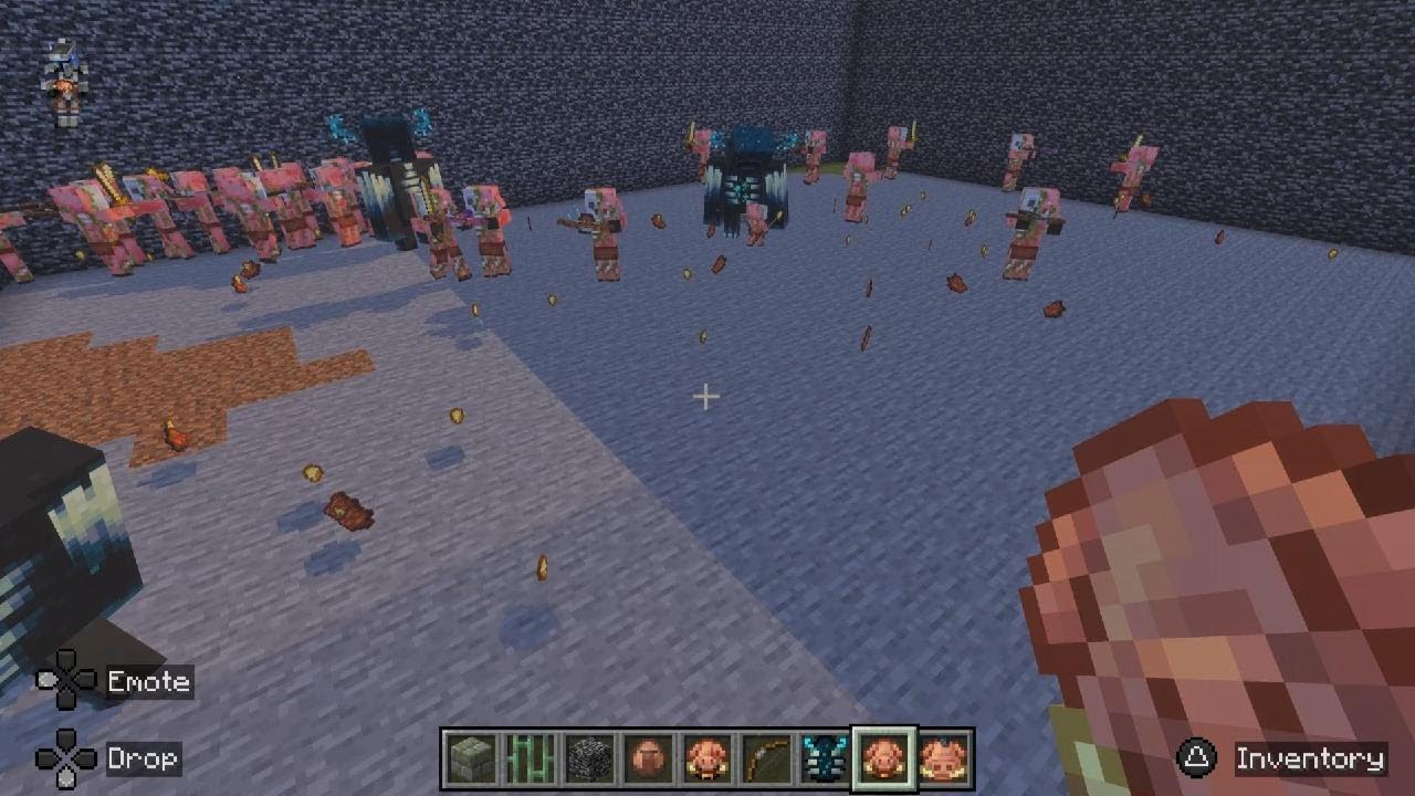 Minecraft Zombie pigman vs Warden.