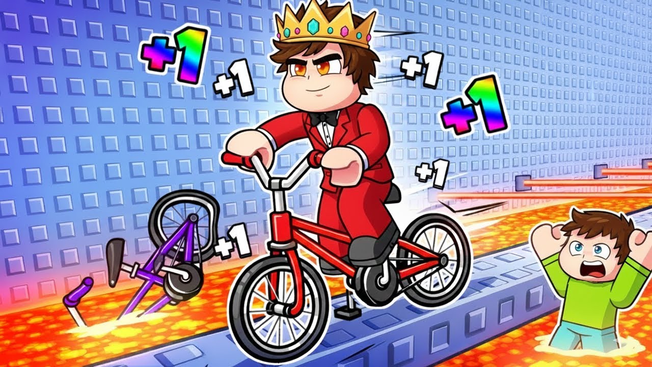 Jede Sekunde +1 GESCHWINDIGKEIT beim RADFAHREN in ROBLOX!