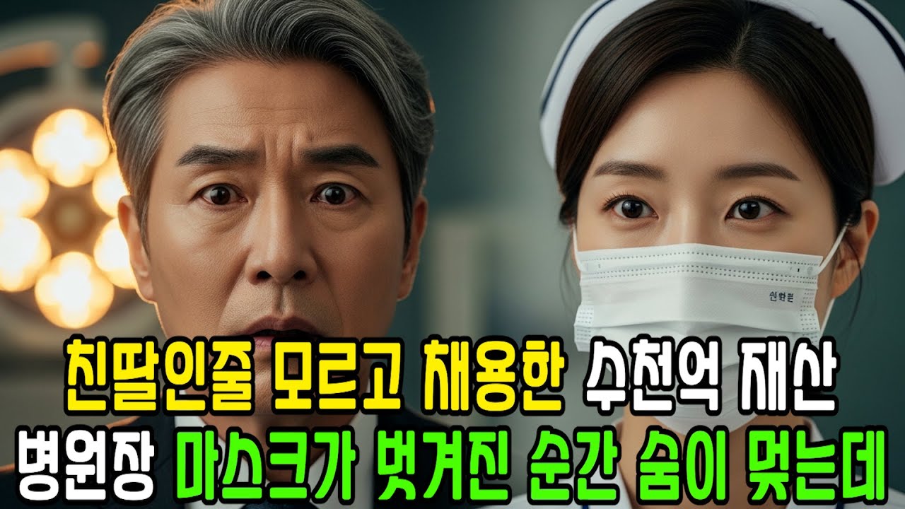 친딸인줄 모르고 채용한 수천억 병원장, 그녀의 마스크가 벗겨진 순간 숨이 멎는데ㅣ감동사연ㅣ사연라디오ㅣ시니어사연