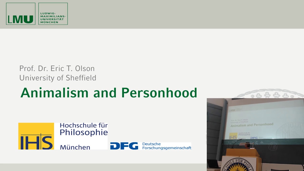 Animalism and Personhood (Eric Olson)