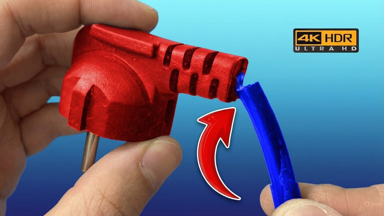 Fixing a Broken Power Cord Plug - DIY Repair in 10 Minutes!