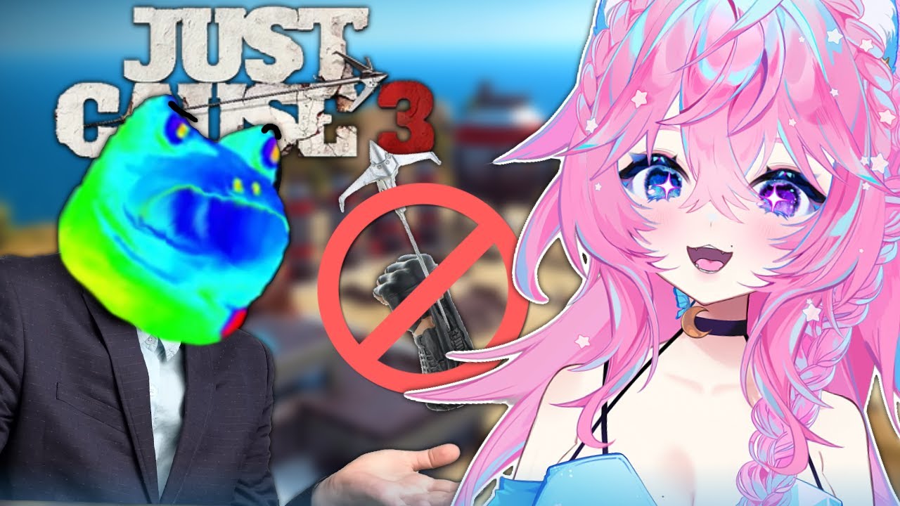 ━☆NEKO REACTS━☆ JUST CAUSE 3 WITH ONE HUGE PROBLEM 😭⚠️ | Mart's NO GRAPPLE Run ! !