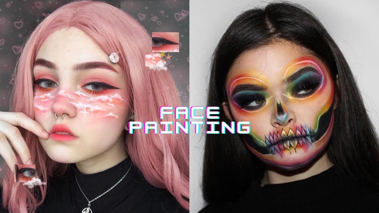 فن الرسم على الوجه|Face painting art🌈