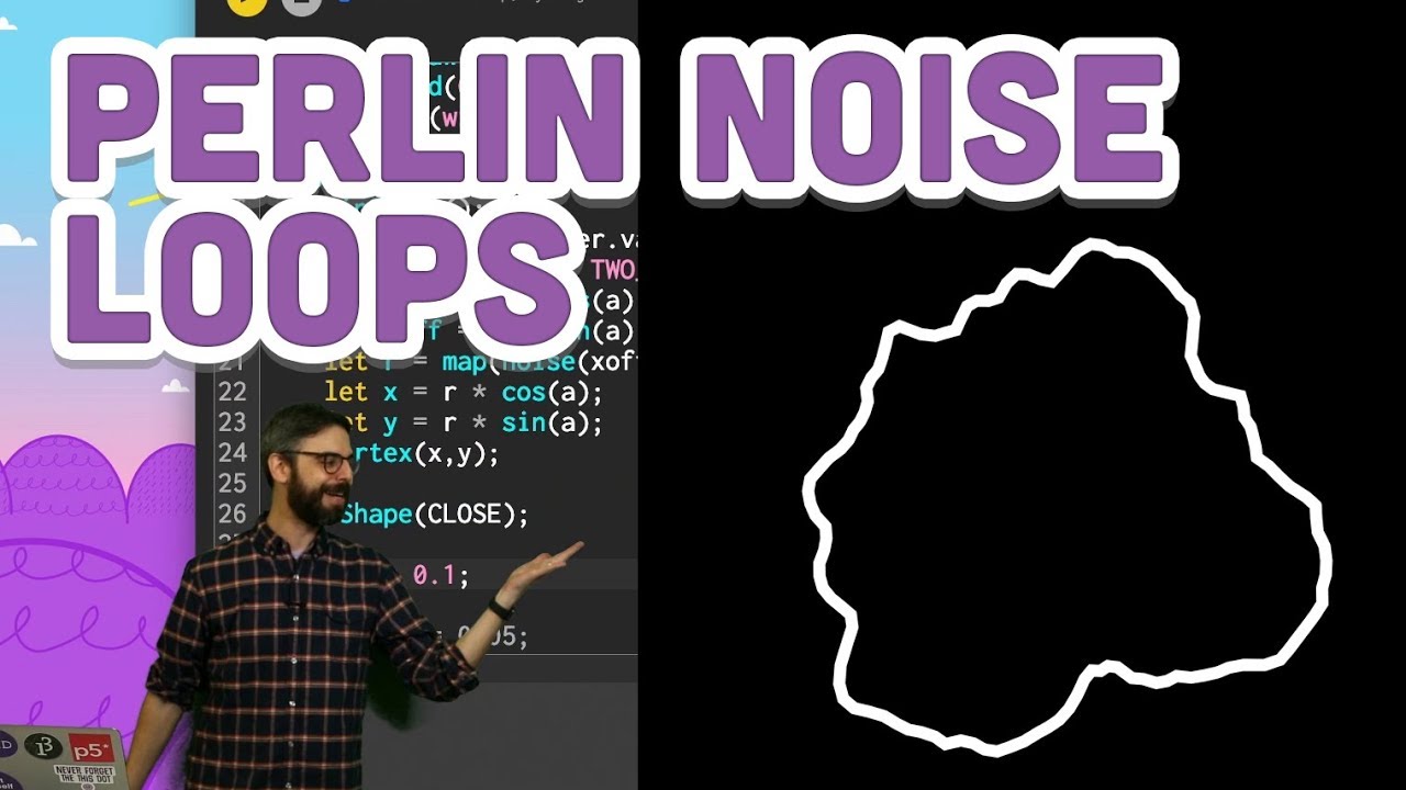 Coding Challenge #136.1: Polar Perlin Noise Loops