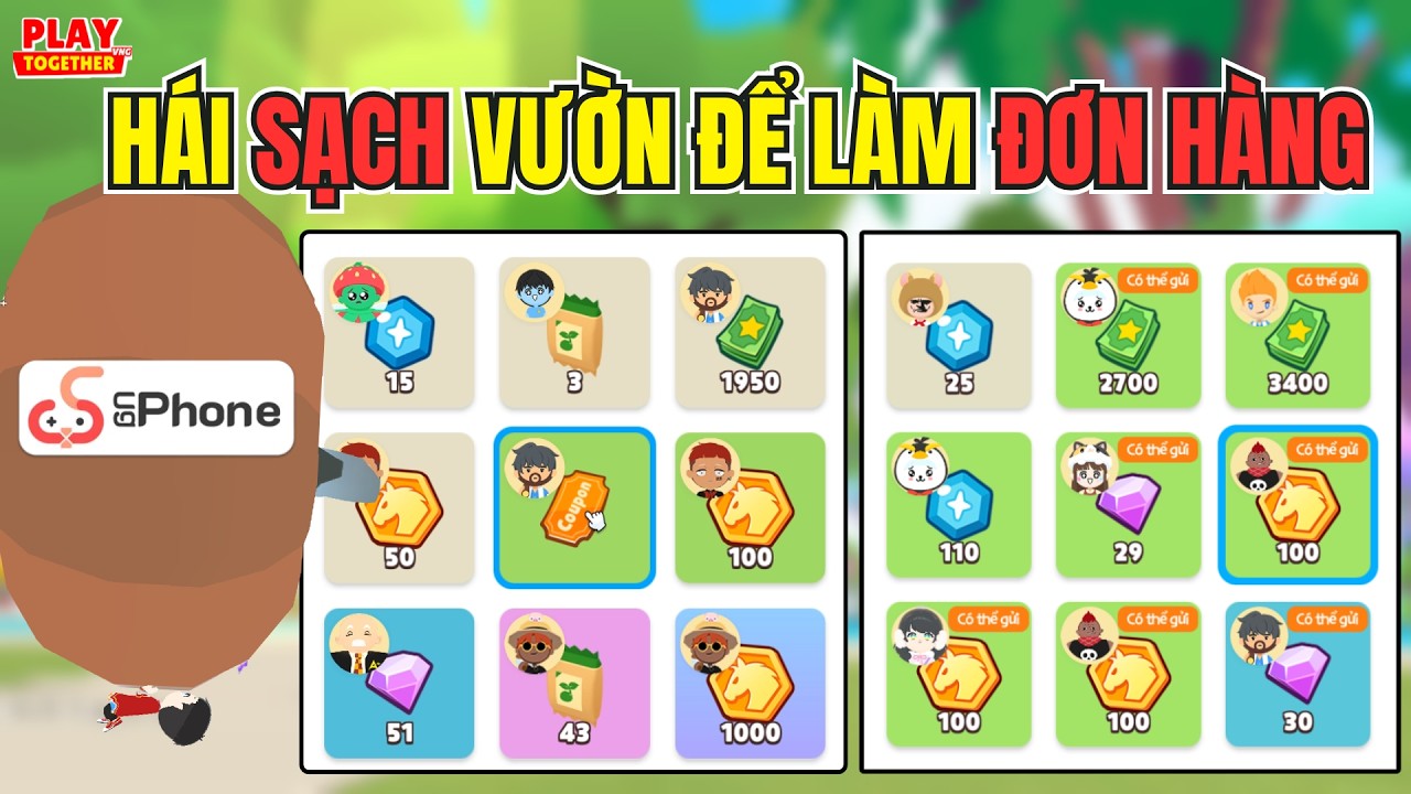 Toan Yolo Dọn Sạch Vườn Để Làm Thử Thách Tất Cả Đơn Hàng Và Cái Kết | Play Together
