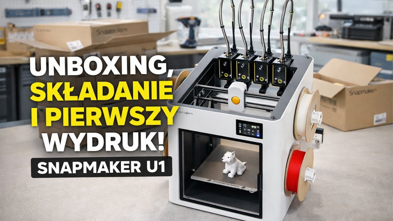 UNBOXING, SKŁADANIE I PIERWSZY WYDRUK SNAPMAKER U1 &ndash; czy to było warte ceny?