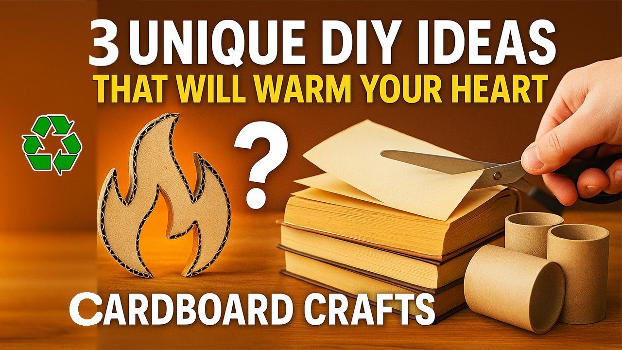 3 Unique DIY Ideas That Will Warm Your Heart ♻️ Cardboard Crafts