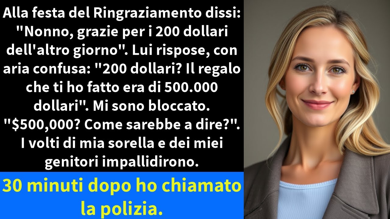 Alla festa del Ringraziamento dissi: 