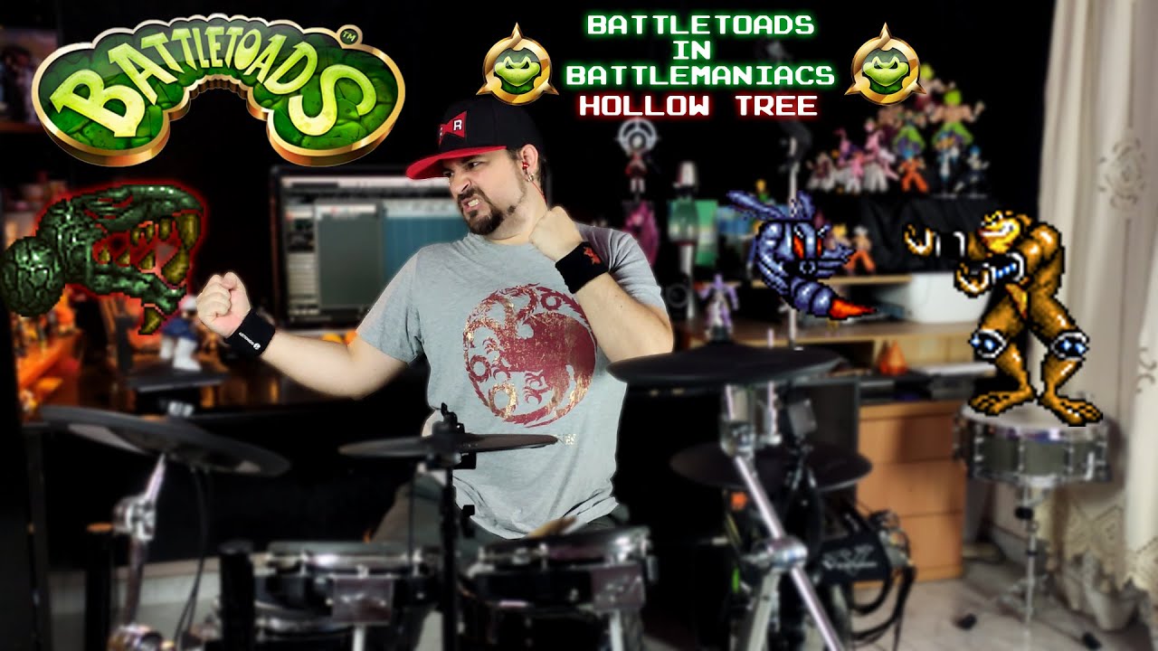 Battletoads in Battlemaniacs - Hollow Tree - Drum Cover By Miki Drummer