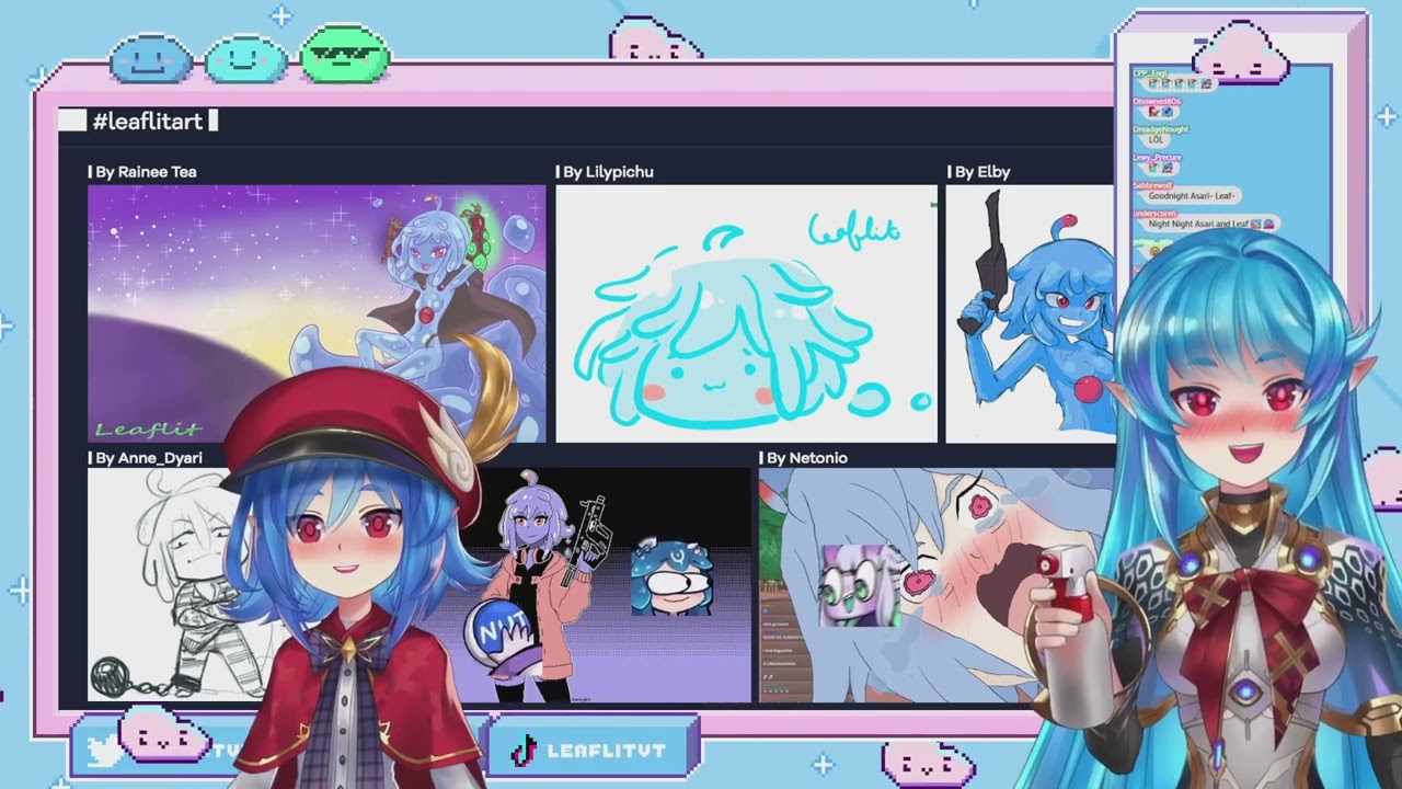 Leaf gets sprayed by Asari Again