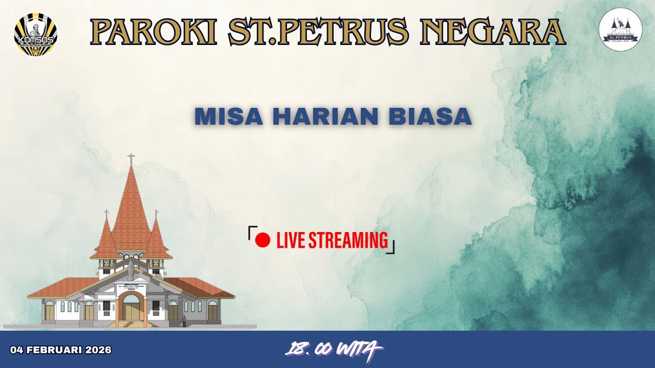 MISA HARIAN BIASA, 04 FEBRUARI 2026 / 18.00 WITA