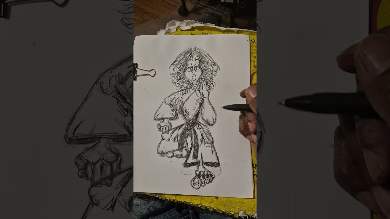 "if stuck, keep drawing ✍️ 🚆 ☕️ 6 F012326" 