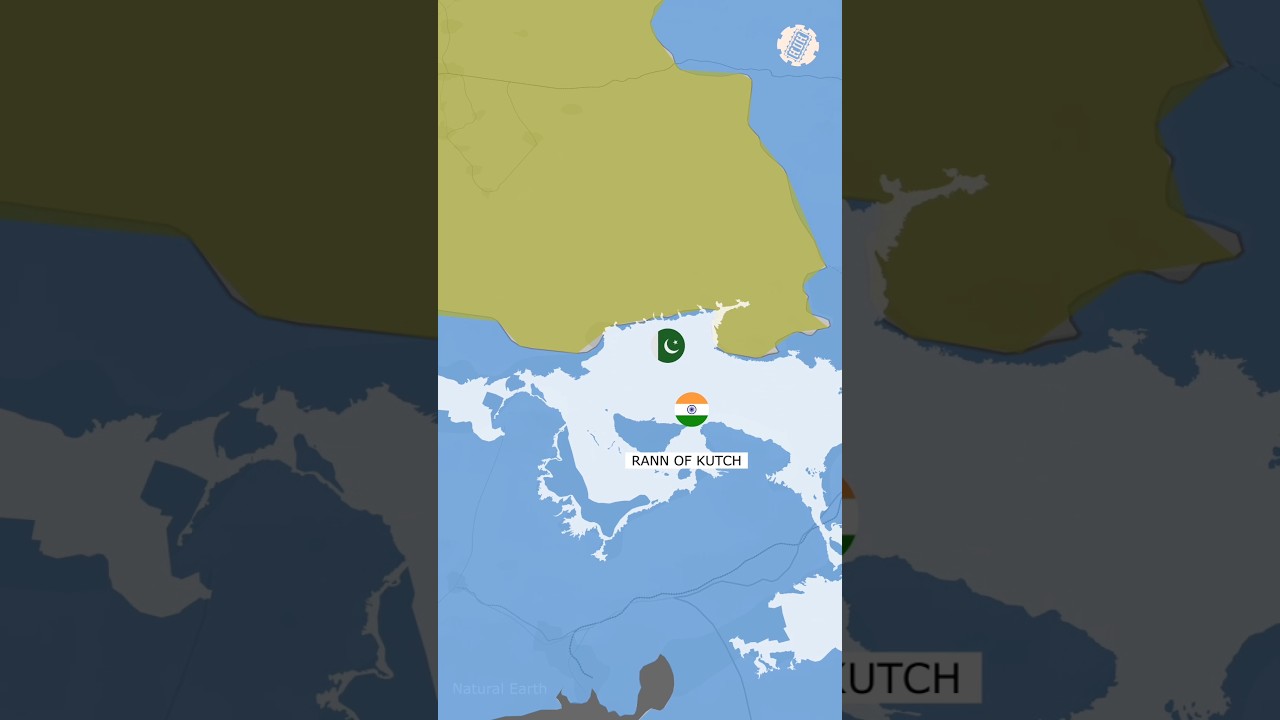 What is the Rann of Kutch area? | Learn through 3D map animation #pakistan #india #history