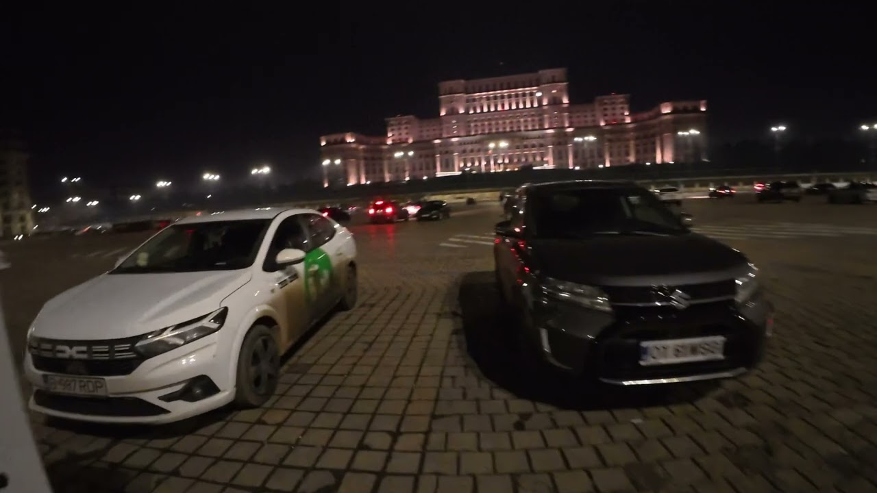 Bucharest Night Walk 4K 🇷🇴 Unirii Square to Palace of Parliament | Full Parliament Walk Around