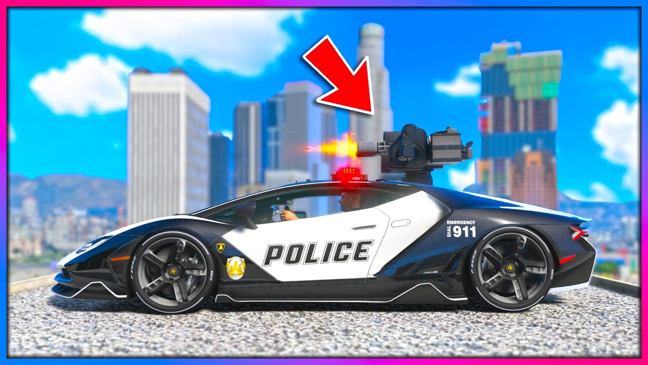 THIS Police Supercar Has MINIGUNS in GTA 5!! (Bad Cop)