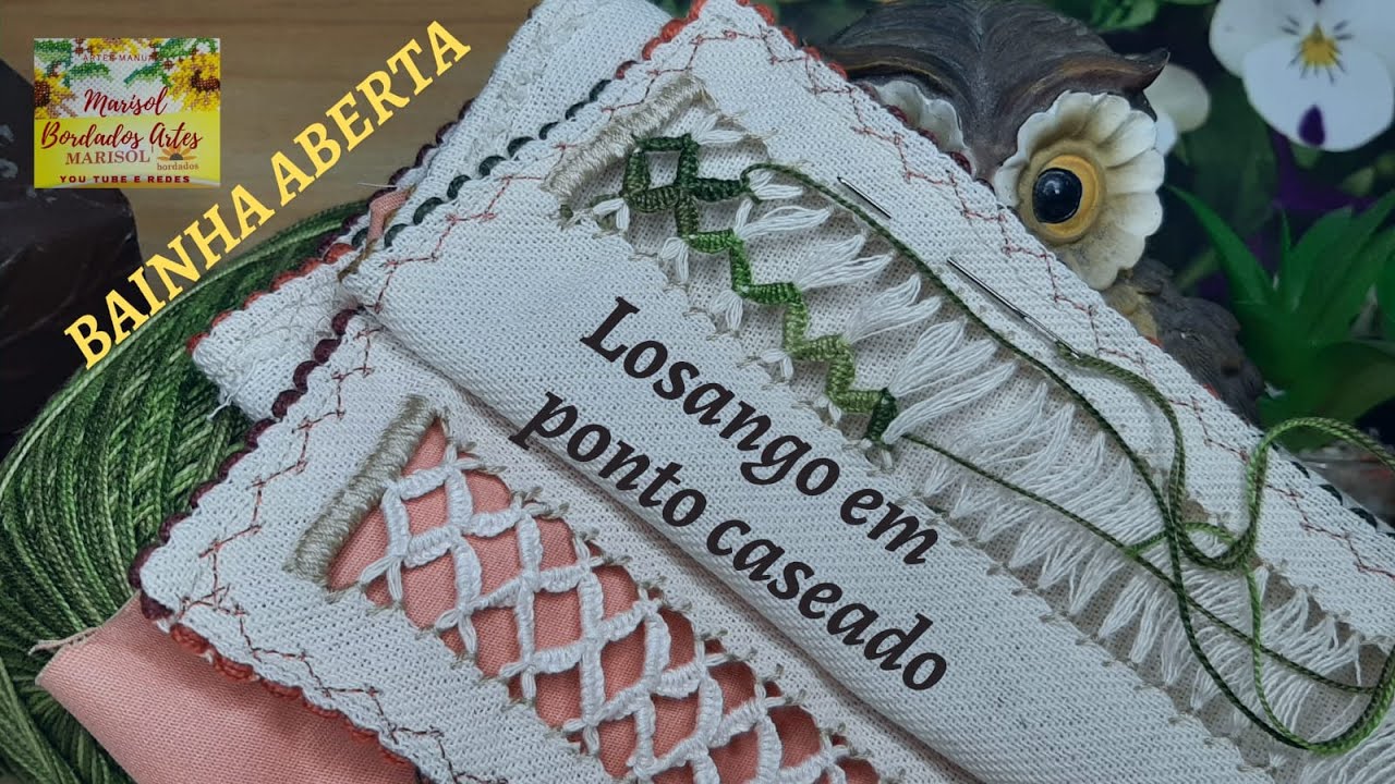 Bainha Aberta. Losango em Ponto Caseado.