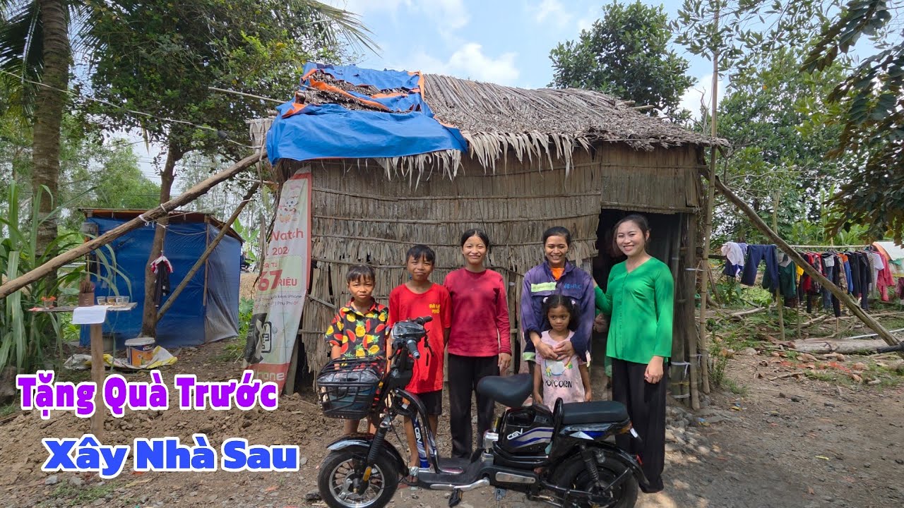 N.H.T ĐẠO TRÀNG KIM CÁC TẶNG XE CHO GIA ĐÌNH CHỊ KIM LOAN Ở GÒ QUAO I Trang Miền Tây 