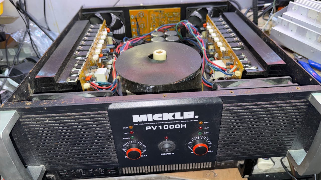 Mickle pv1000h power amplifier clip protect sibak ang dalawang fuse tips kung paanu ayusin