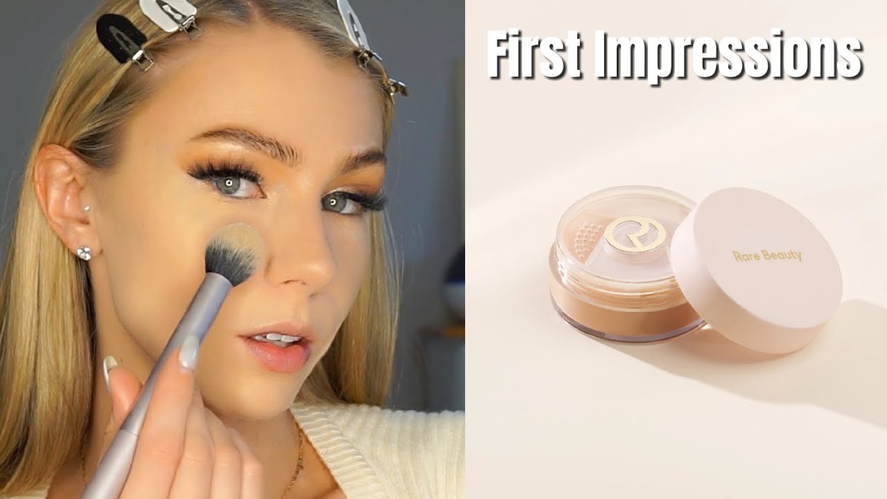 FIRST IMPRESSIONS ON THE RARE BEAUTY ALWAYS AN OPTIMIST SOFT RADIANCE SETTING POWDER 🤍