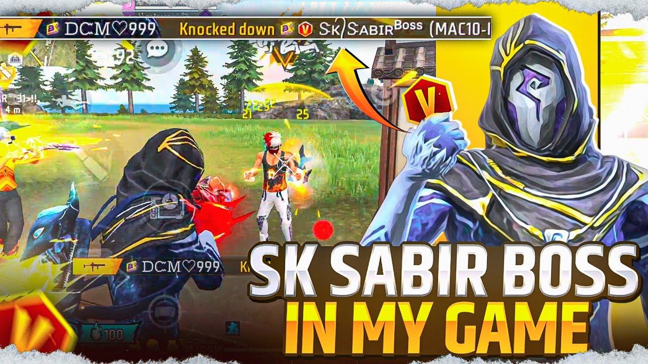 V Badge Player SK Sabir Boss In My Game 😱