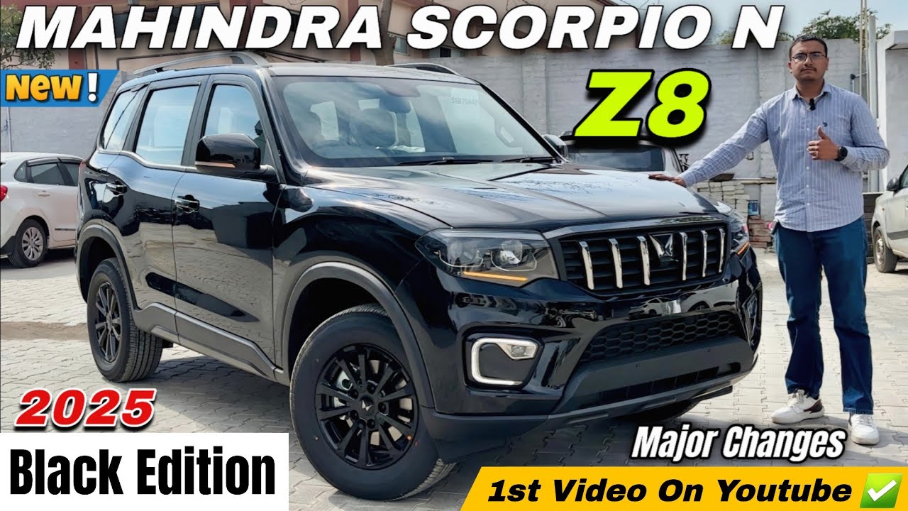 2025 New Mahindra Scorpio N Z8 Carbon Black Edition Detailed Review ✅ | Scorpio N Black Edition 🔥