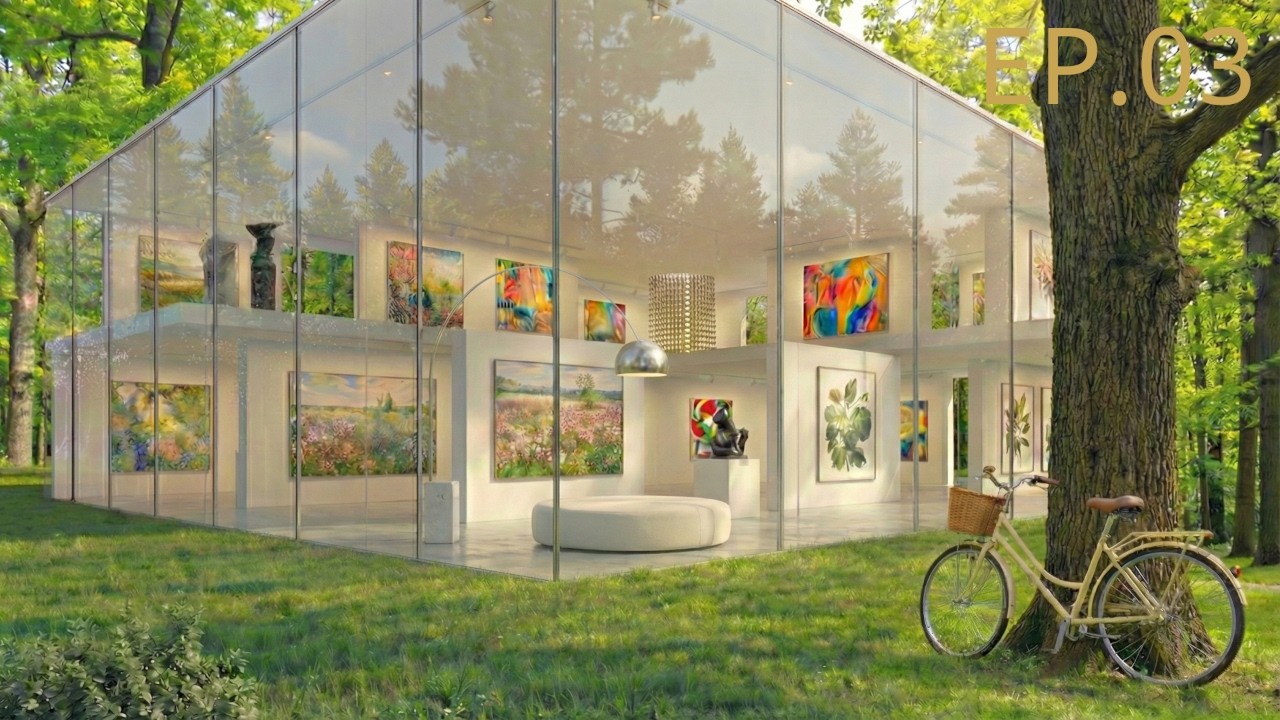 [4K] A Date with Art: Spring Garden Gallery 🌿 | Relaxing Piano & Nature | EP.03