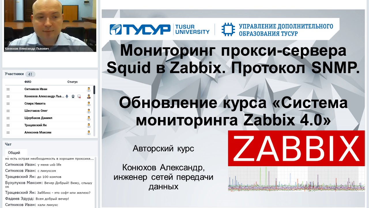 Мониторинг прокси-сервера Squid в Zabbix. Протокол SNMP