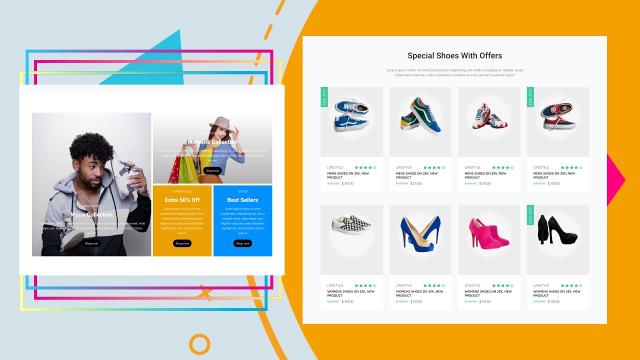 Ecommerce Product Page Design Using HTML & CSS