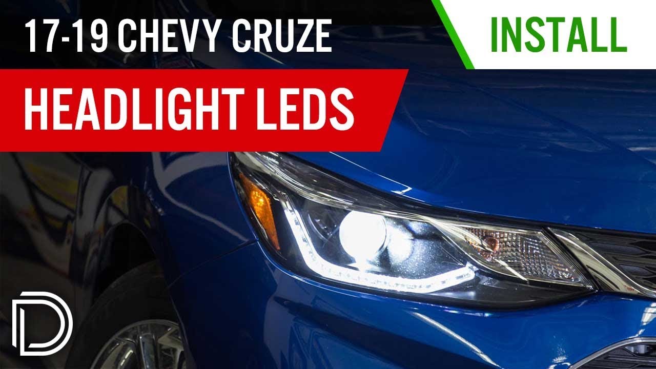 Ближний свет на 45% ярче для вашего Chevrolet Cruze 2017-2019 годов! | Установка светодиодных лам...