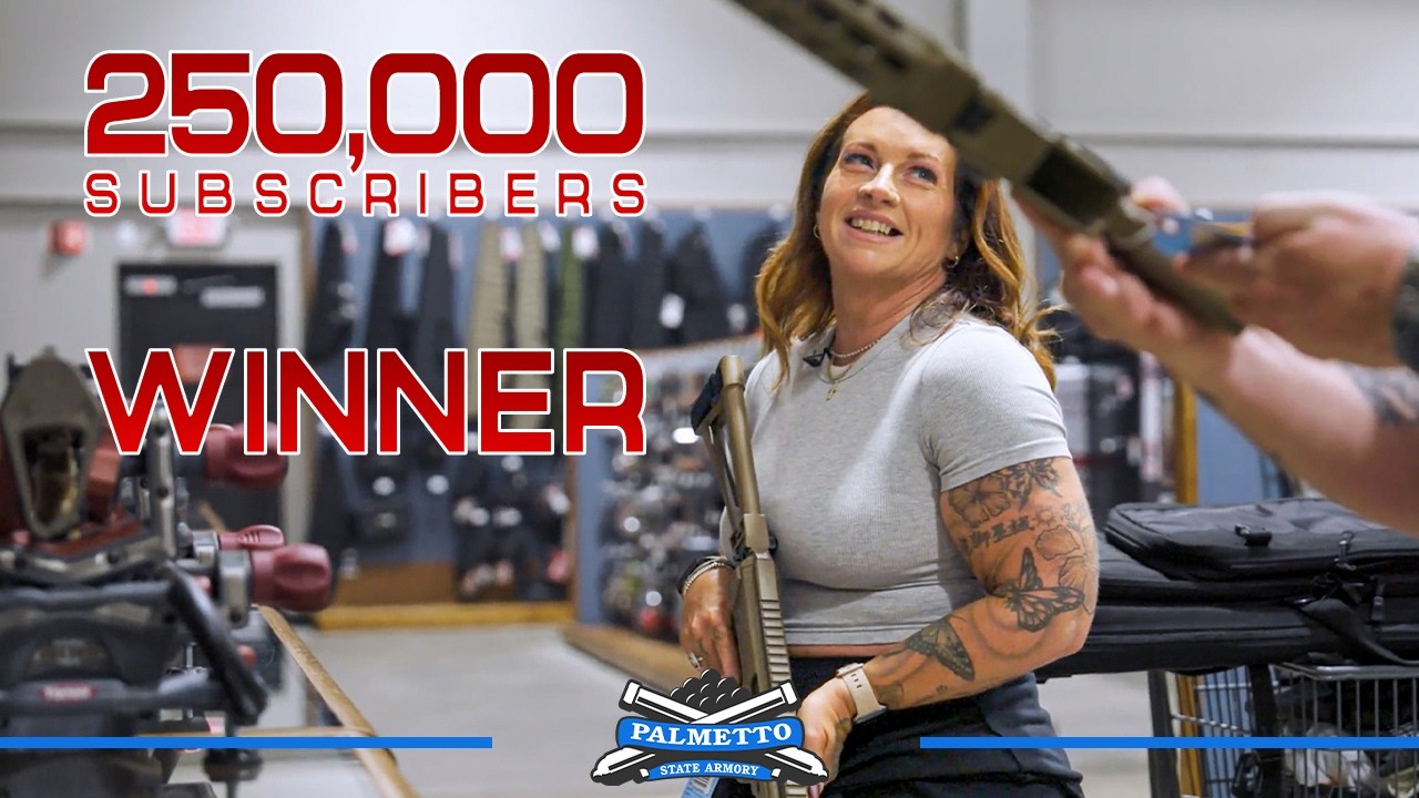 She WON our 250,000 Subscriber Event! What did she get? | Palmetto State Armory