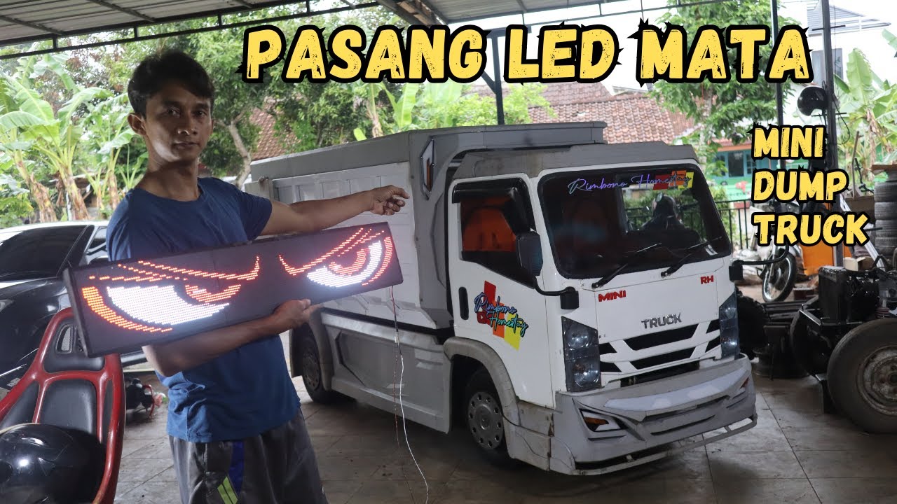 BIKIN PENASARAN.. HASILNYA SEPERTI APA.. MINI TRUCK PASANG LED MATA?