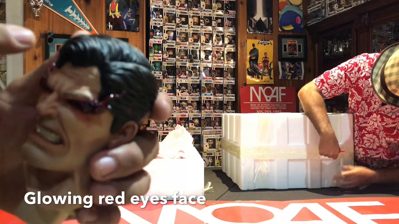 Superman 1/3 scale Iron Studios Ivan Reis review Man of Action Figures Sideshow Collectibles