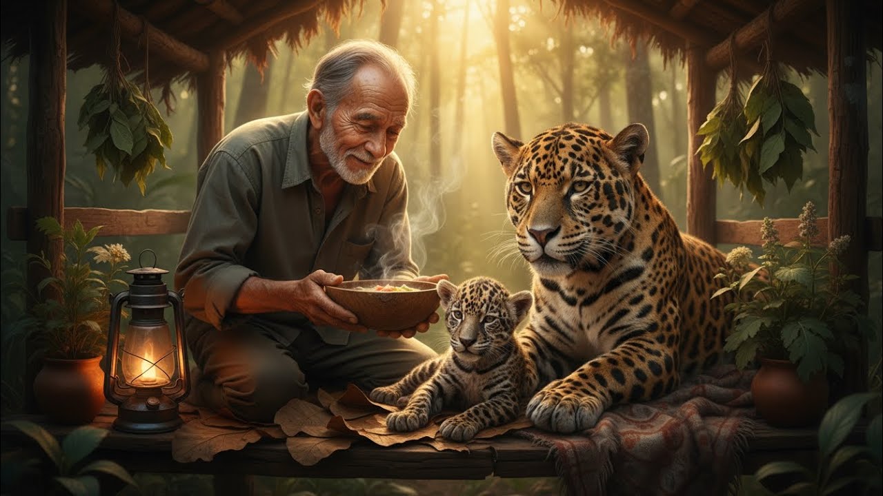80-Year-Old Man Rescues Wild Jaguar and Her Sick Cub 