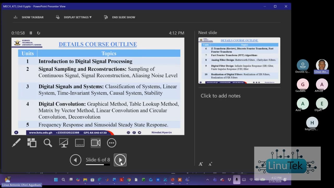 Introduction to Digital Signal Processing