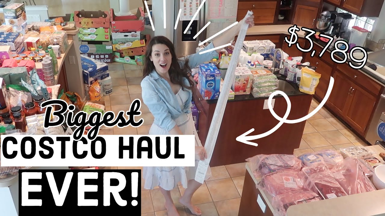 🤯 *ENORMOUS* $3,789 COSTCO HAUL! Large Family Grocery Haul (Bulk Food for Long Term Food Storage)