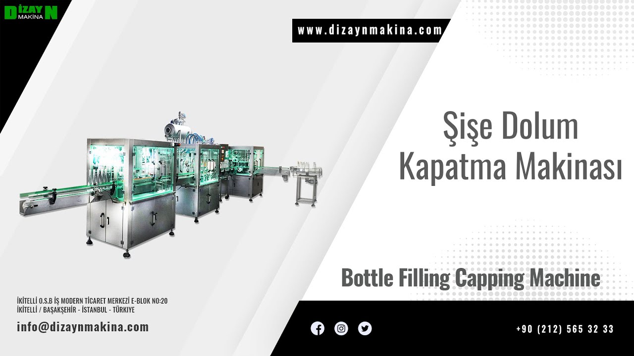 ŞİŞE DOLUM VE KAPATMA MAKİNASI--BOTTLE FILLING AND PACKING MACHINE__NO 020421