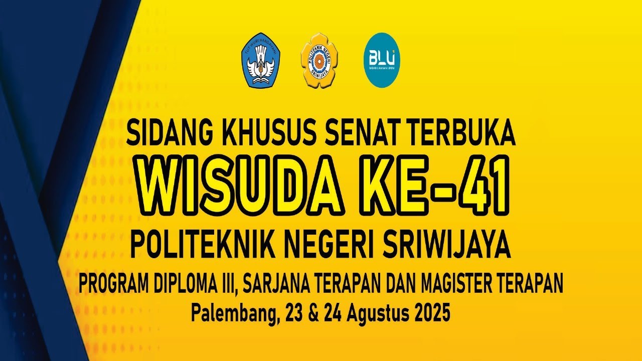 Wisuda Ke-41 Politeknik Negeri Sriwijaya Hari Pertama