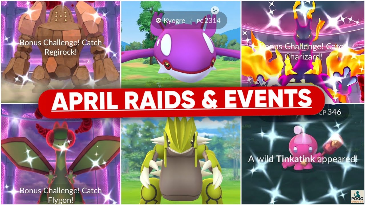 Kyogre & Groudon Raids & New D-Max Legendary | Pok&eacute;mon GO April Raids, Max Battles And Event Details