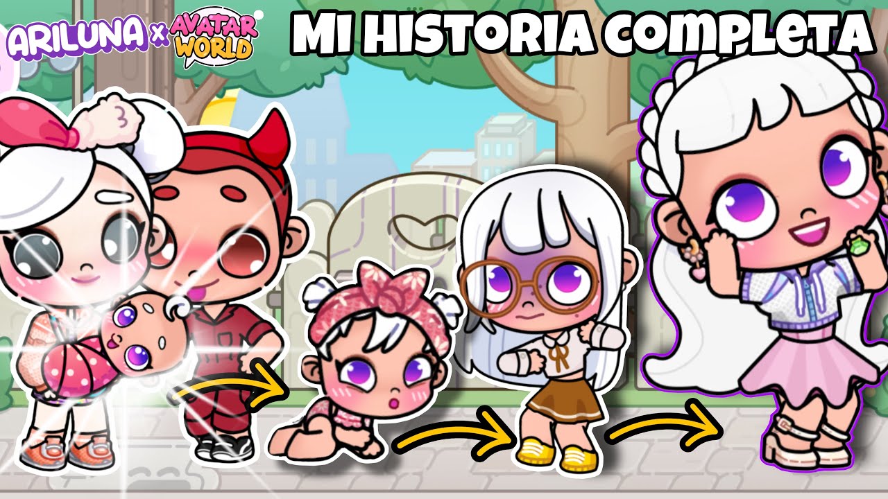 ¡TODAS LAS FASES DE MI VIDA! HISTORIA de BABY BAMBALEENA en Avatar World PELICULA COMPLETA ARILUNA