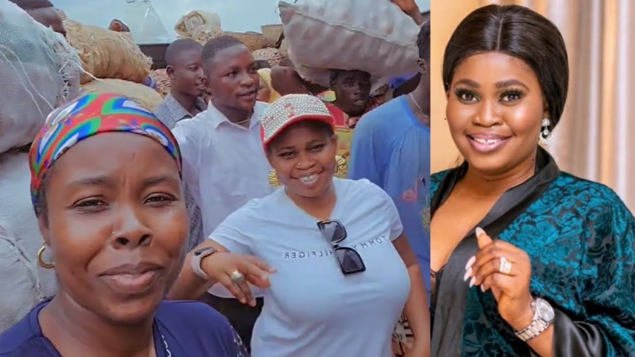 SO HUMBLE! SEE WHAT HAPPEN MOMENT ACTRESS TAWA AJISEFINI STORM MILE 12 MARKET