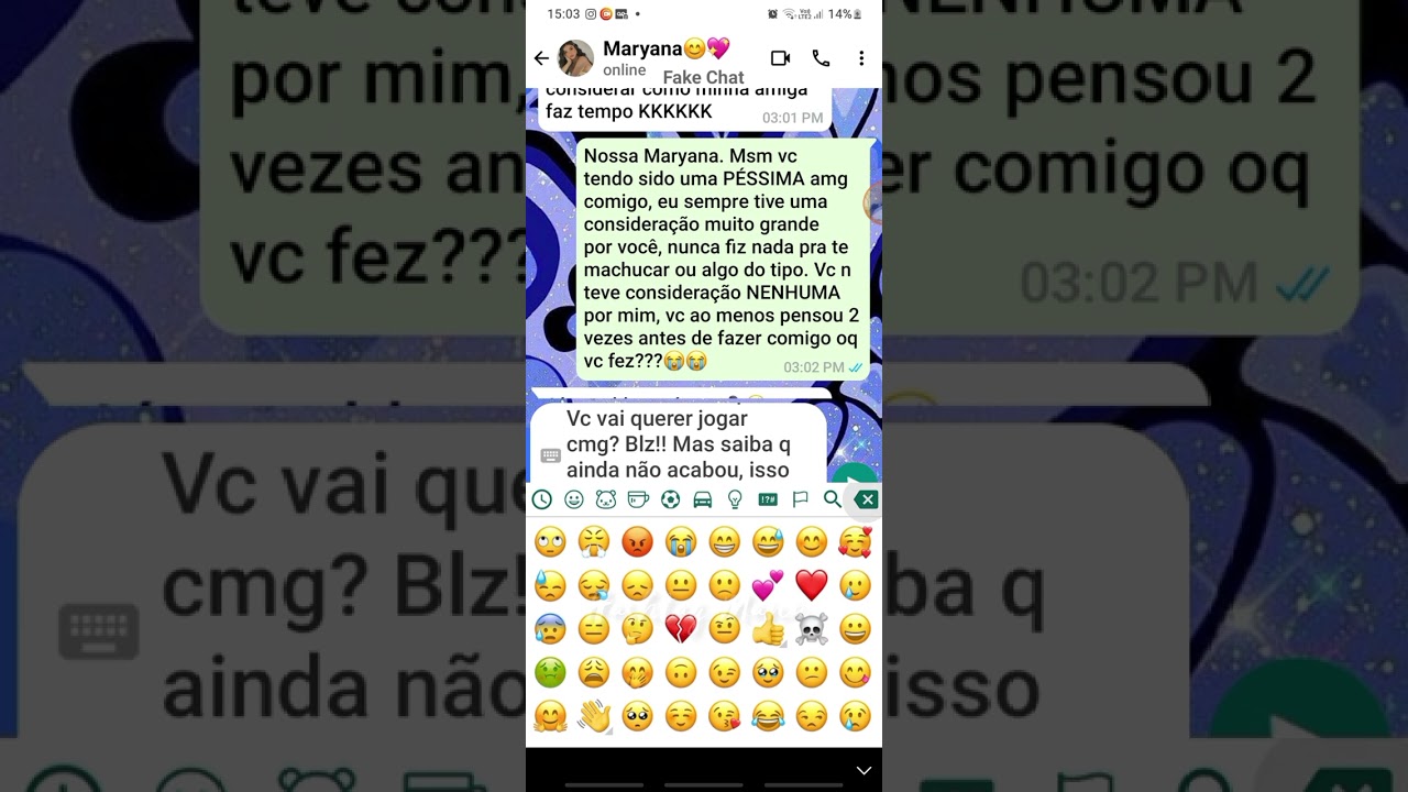 Fake chat (Descobri a traição do meu namorado com a minha amg, e me vinguei)😤😡