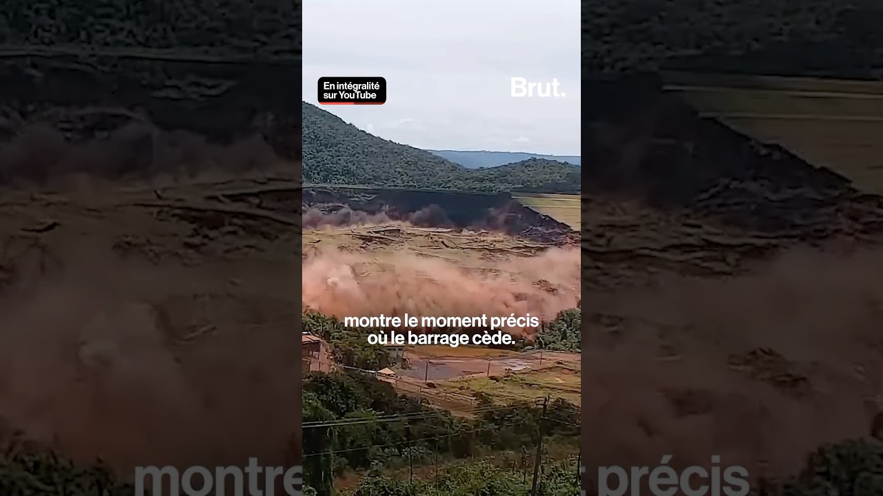 A dam bursts and releases 12 million tons of mud.