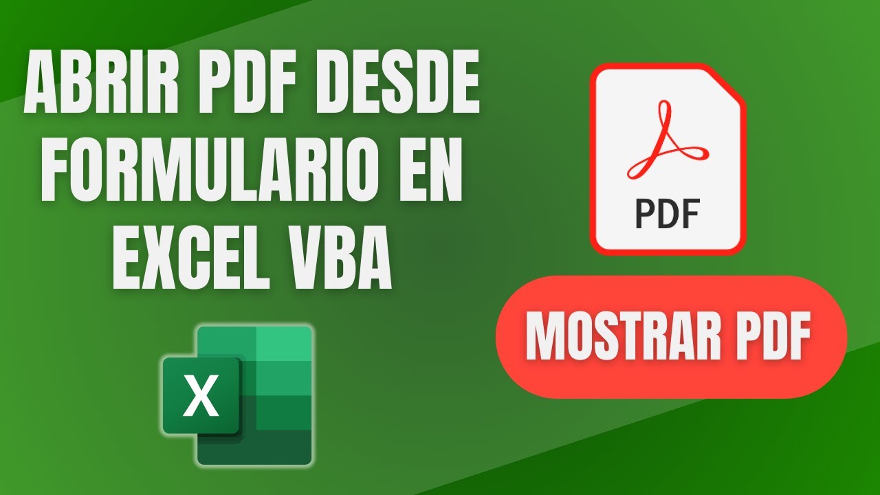 Abrir un PDF desde formulario de Excel - VBA