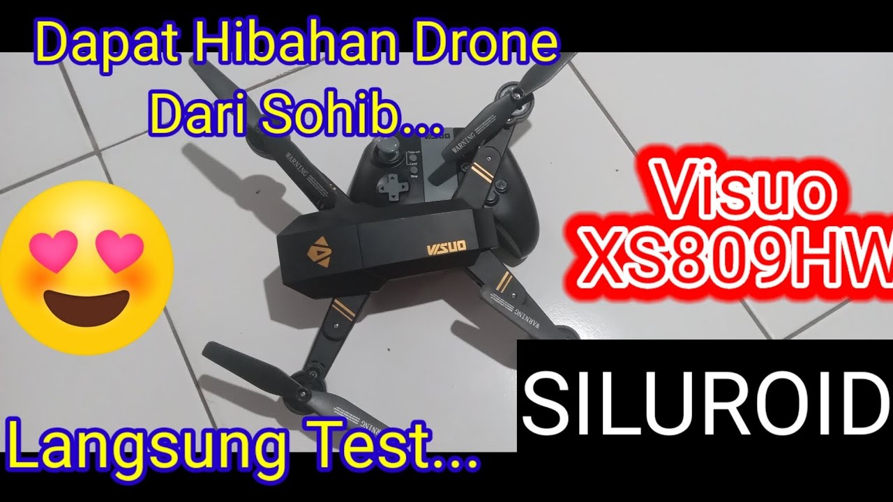 Tes Drone Hibahan...Visuo XS809HW Siluroid...Gasss Guys....