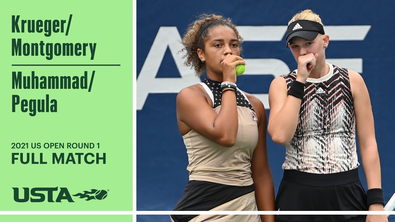 Krueger/Montgomery vs Muhammad/Pegula Full Match | 2021 US Open Round 1