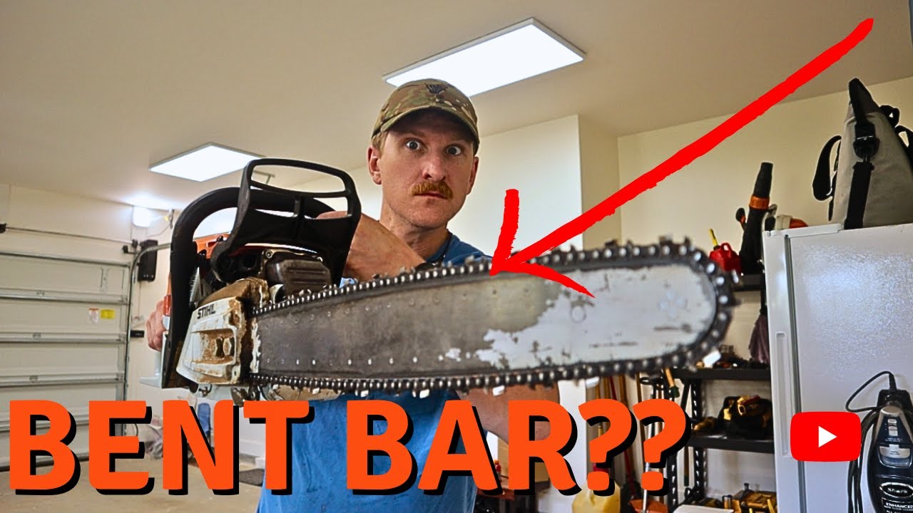Stihl MS 362 Bar and Chain Swap - Bent Chainsaw Bar